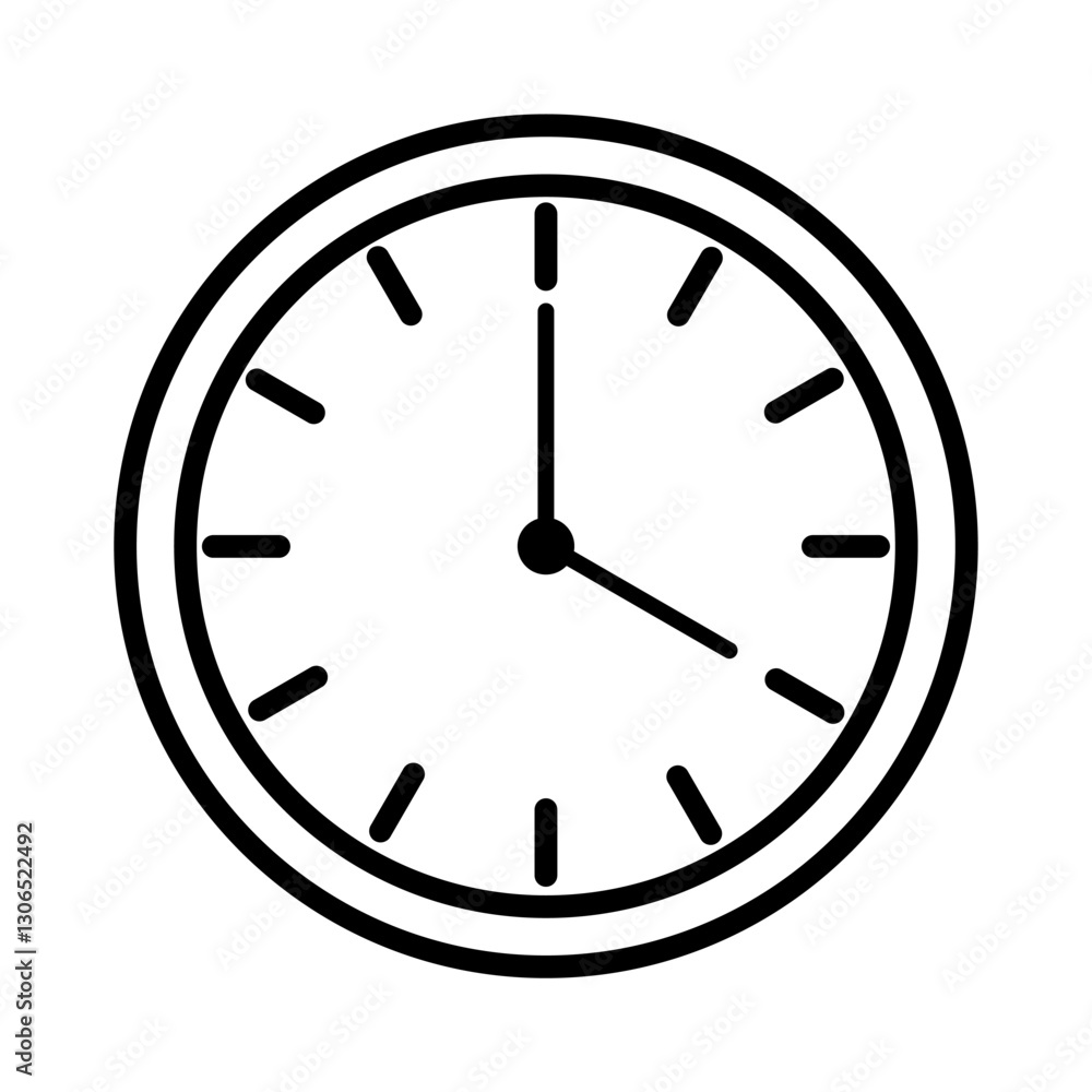 Minimalist Clock Time Icon, 4 O’Clock Icon Minimalist Clock Time Icon, 4 O’Clock Icon