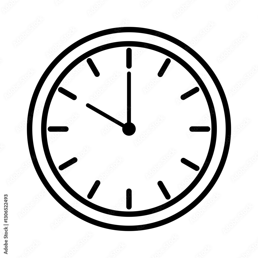 Minimalist Clock Time Icon, 10 O’Clock Icon Minimalist Clock Time Icon, 10 O’Clock Icon