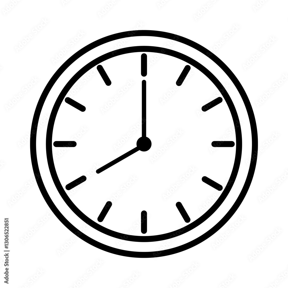 Minimalist Clock Time Icon, 8 O’Clock Icon Minimalist Clock Time Icon, 8 O’Clock Icon
