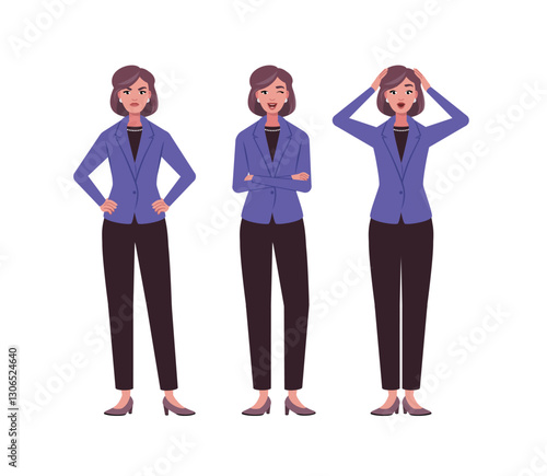 025 - Worker people mini set angry