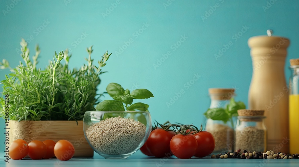 A Rustic Wooden Table Set with a Bowl of Delicious Food and a Bottle of Olive Oil Invitingly Displayed A Rustic Wooden Table Set with a Bowl of Delicious Food and a Bottle of Olive Oil Invitingly Displayed