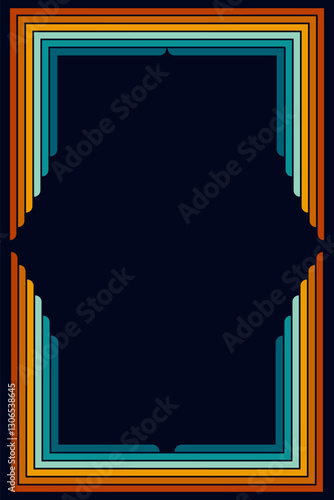 Vintage striped backgrounds, posters, banner samples retro colors 1970s 1900s 70s 80s 90s. Retro vintage style 70s striped background poster lines. Shapes vector design graphic 1980s.