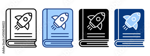 Learning Simple Icon Vector Illustration Concept