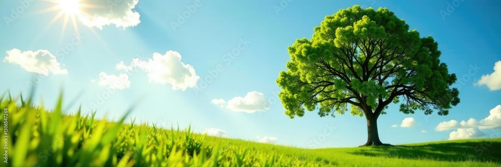 Cajeput tree branches stretching towards the sky in a sunny meadow atmosphere, plant, peaceful, tree Cajeput tree branches stretching towards the sky in a sunny meadow atmosphere, plant, peaceful, tree