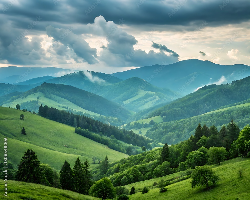 Fototapeta premium Mountain and sky