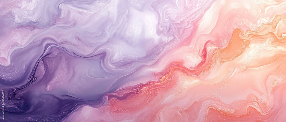 Fototapeta premium Abstract Fluid Art Pink, Purple Swirls