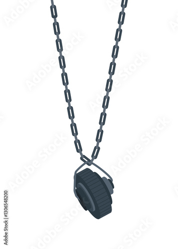 Metallurgy industry concept element. Steel industry banner symbol. Industrial equipment for casting metal. Cartoon flat vector illustration