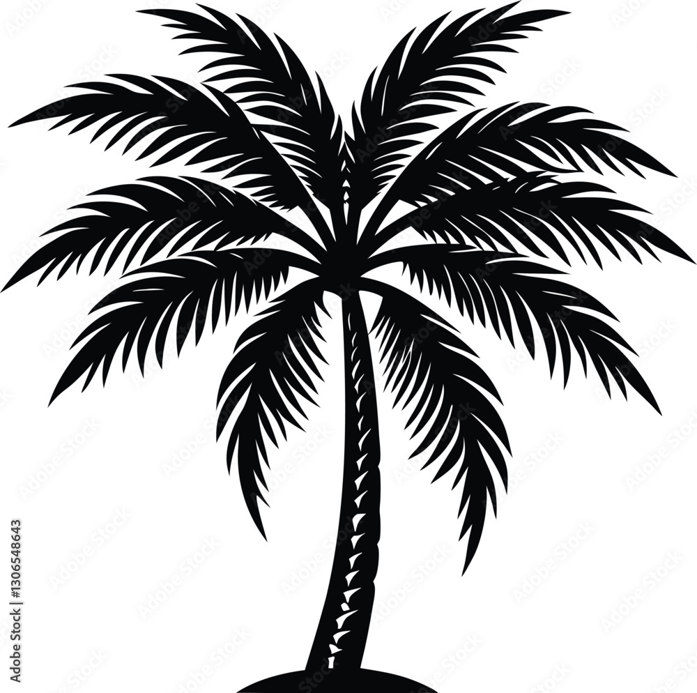 Obraz premium palm tree silhouette