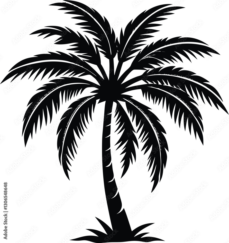 Fototapeta premium palm tree silhouette
