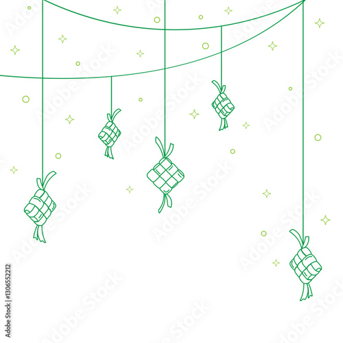 Ketupat Hanging Line Decoration