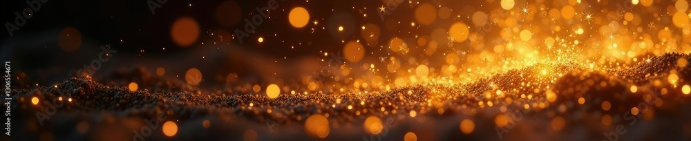 Sparkling gold dust particles suspended in air, airy feel, ethereal atmosphere, luminous sparkle Sparkling gold dust particles suspended in air, airy feel, ethereal atmosphere, luminous sparkle