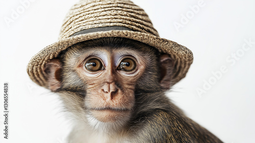  Monkey wearing a hat