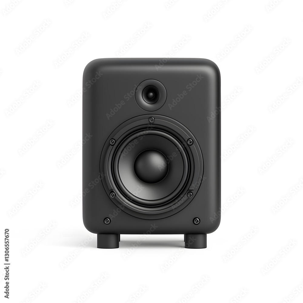 Audio speaker isolated on white background Audio speaker isolated on white background
