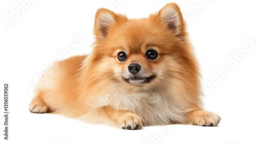 Cute little dog isolated on a white background