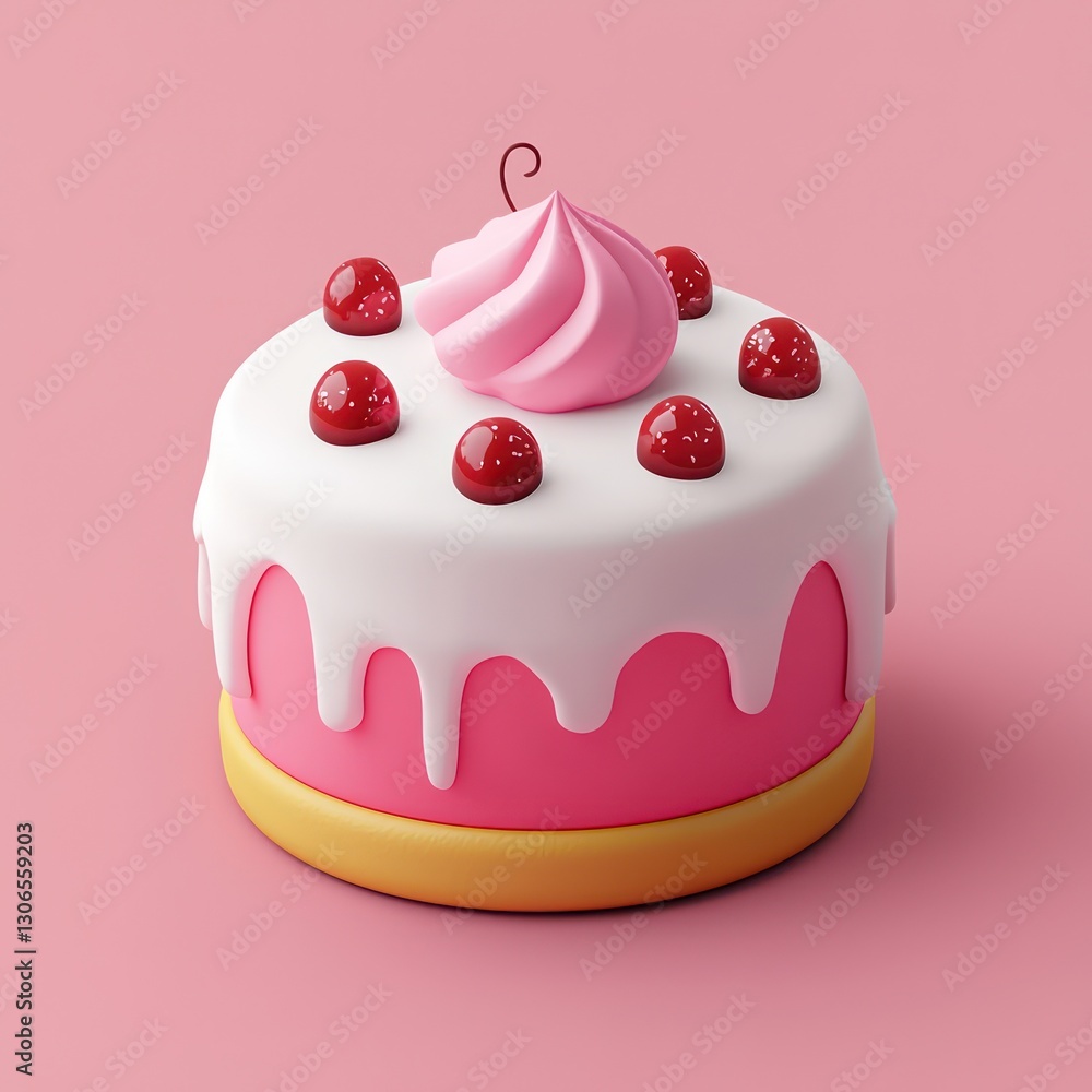 Sleek Design in Celebration and Dessert Cake Icon. Sleek Design in Celebration and Dessert Cake Icon.
