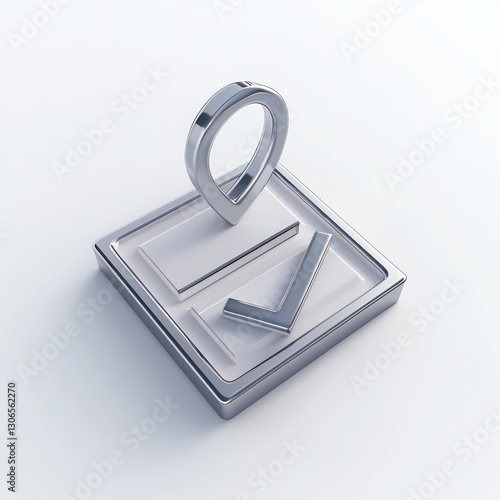 Polished, minimalist checkbox icon, white background.