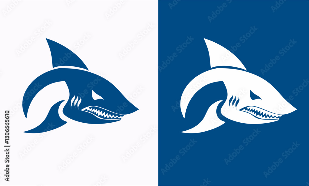 Obraz premium illustration vector graphic of design shark head suitable for logo symbol