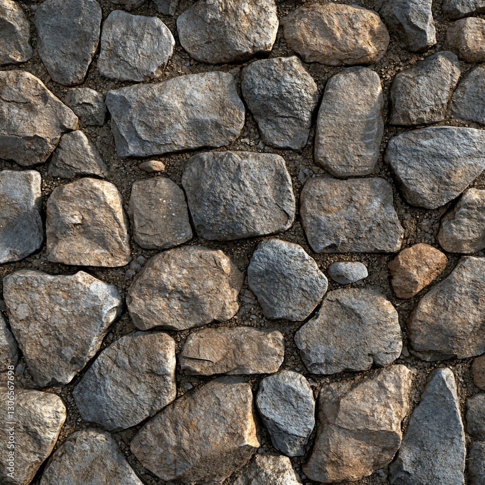 Cobblestone pavement texture, ground, outdoor, sunlight Cobblestone pavement texture, ground, outdoor, sunlight