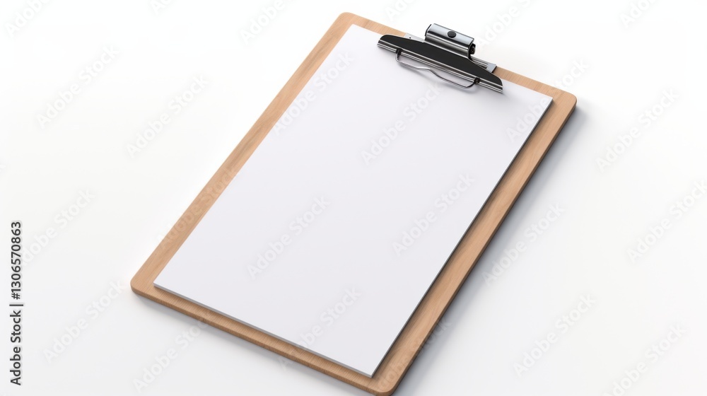 Detailed Hyper-realistic image of a durable clipboard with an attached pen on a pure white background, isolated, sharp details, professional studio lighting Detailed Hyper-realistic image of a durable clipboard with an attached pen on a pure white background, isolated, sharp details, professional studio lighting