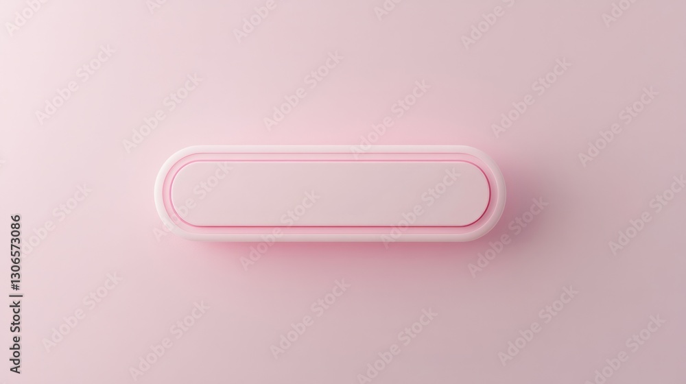 Set of four stylish oblong pink buttons / pink buttons Set of four stylish oblong pink buttons / pink buttons