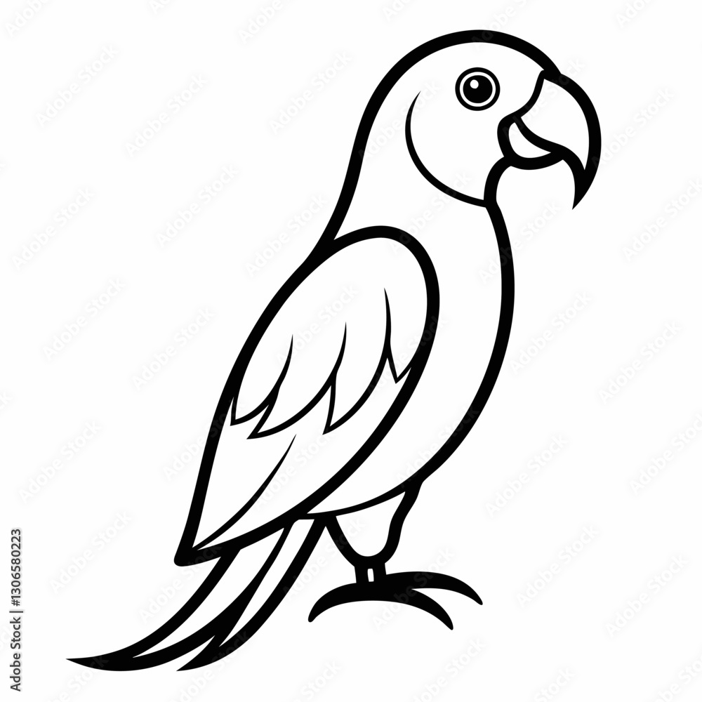 Obraz premium vector illustration of a bird