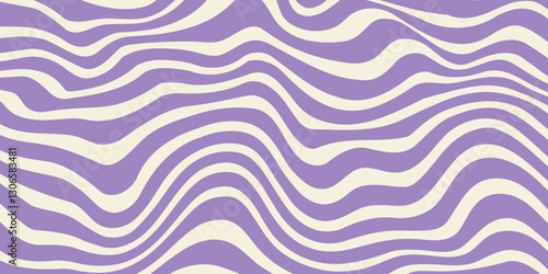 Psychedelic trippy y2k retro background vector design. Groovy abstract hippie pattern. Cool geometric wave texture. 