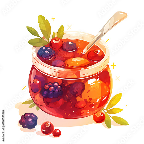 Bakery equipment and cakes material for advertising illustrations