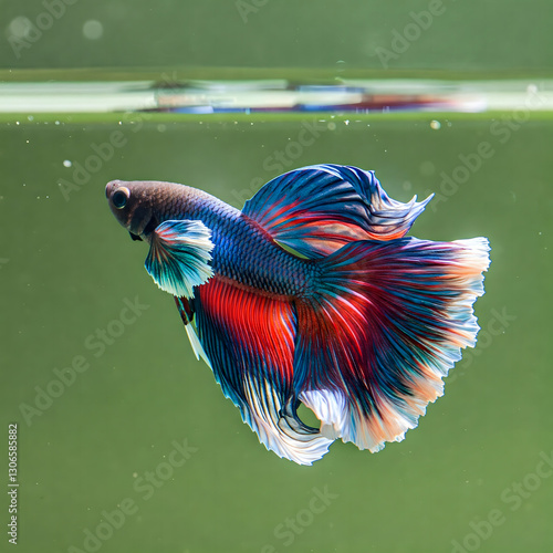 colorful parrot on the wall
