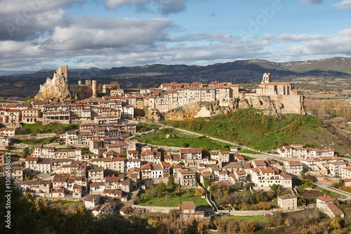 Picturesque medieval village of Frias. Burgos Castilla y Leon. Spain