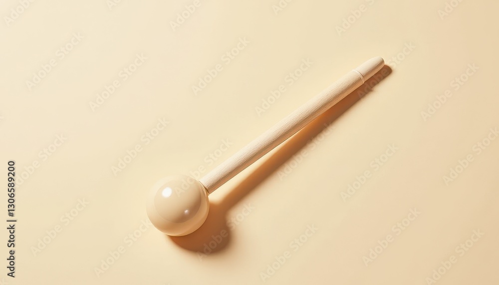 A plunger resting on a light beige background, with clean lines and soft shadows. A plunger resting on a light beige background, with clean lines and soft shadows.