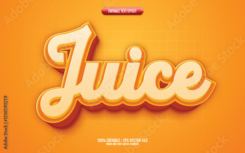 Juice 3D editable text effect