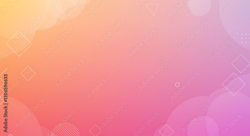 Abstract Gradient Background with Geometric Shapes: Peach Pink and Orange Hues Abstract Gradient Background with Geometric Shapes: Peach Pink and Orange Hues