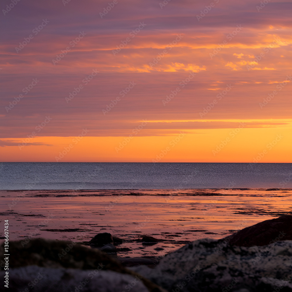 Obraz premium sunset over the sea