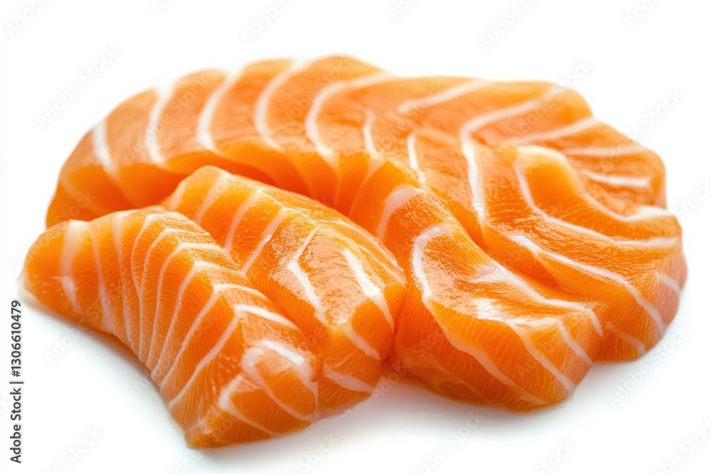 Fresh Sashimi Salmon Slices for Studio Shot. Fresh Sashimi Salmon Slices for Studio Shot.
