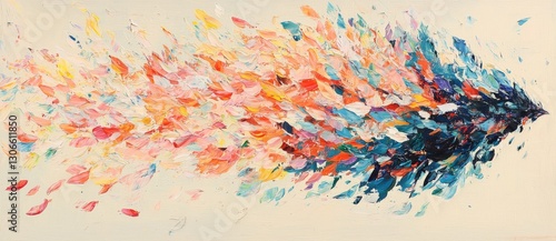 An abstract autumn background featuring organic lines and textures set against a white backdrop, complete with autumnal floral details and textures, serves as a unique wallpaper illustration