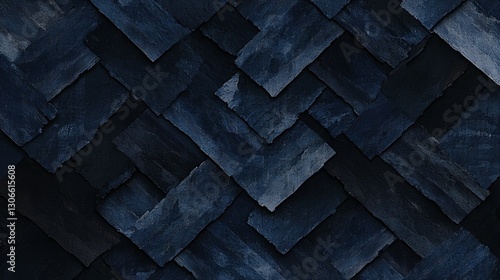 Modern illustration of abstract business background featuring geometric shapes in various shades of blue