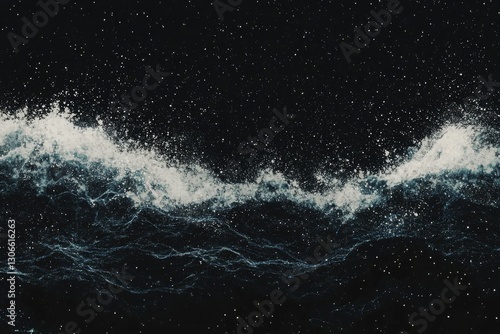 Wallpaper Mural Modern illustration featuring an abstract blue background with shiny lines and space for text Torontodigital.ca