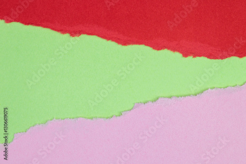 Color Paper with torn edge and space