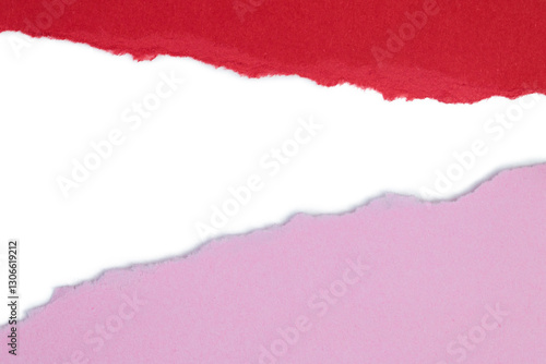 Color Paper with torn edge and space