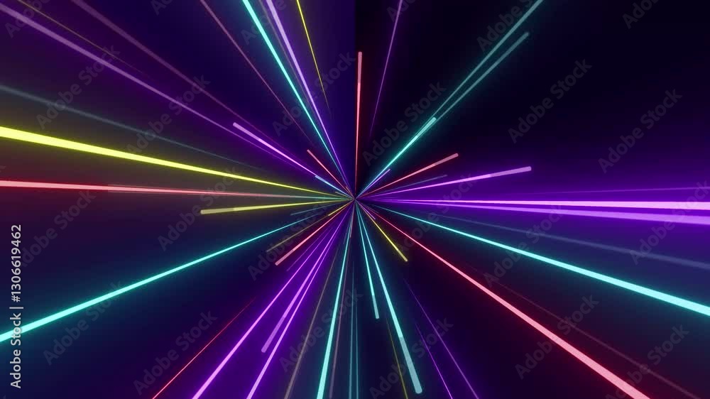 Abstract Neon Light Rays Abstract Neon Light Rays