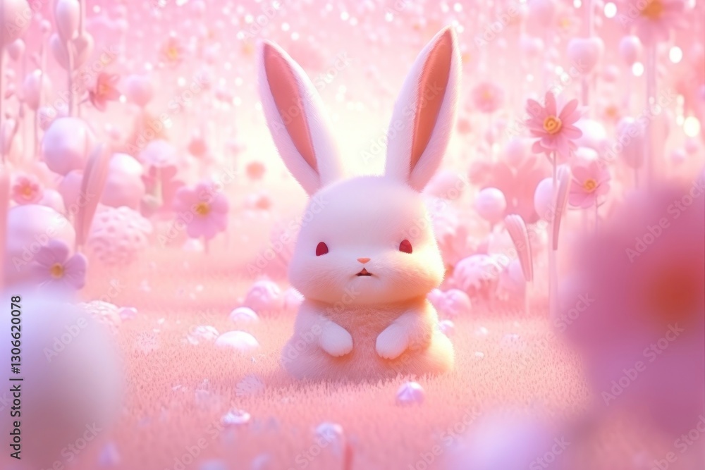 Easter dreamy cartoon mammal nature. Easter dreamy cartoon mammal nature.