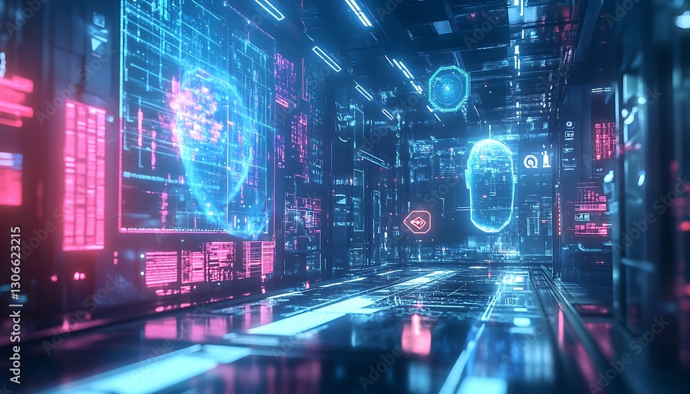 AI Data-Creation Process: A futuristic digital environment where AI is generating and processing data in real-time AI Data-Creation Process: A futuristic digital environment where AI is generating and processing data in real-time