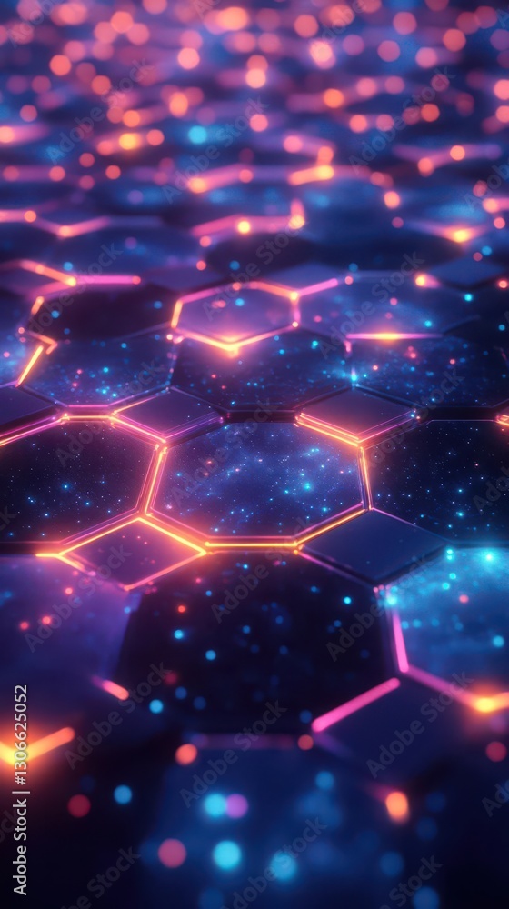 Craft a Plasma Oracle, luminescent hexagons pulsating with cosmic rhythm, blending digital dreams with neon reality Craft a Plasma Oracle, luminescent hexagons pulsating with cosmic rhythm, blending digital dreams with neon reality