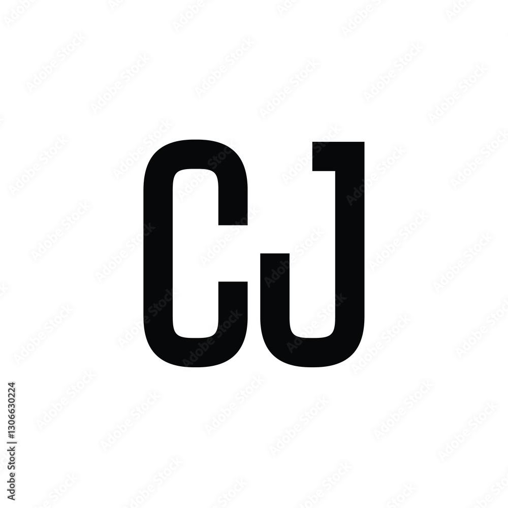 CJ monogram logo design letter text name symbol monochrome logotype alphabet character simple logo CJ monogram logo design letter text name symbol monochrome logotype alphabet character simple logo