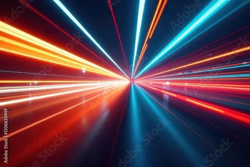 Abstract colorful stripes with blurred speed effect , zoom, speed