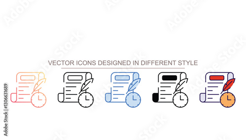 Historian icon design with white background stock illustration