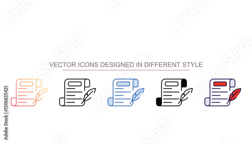 Historian icon design with white background stock illustration