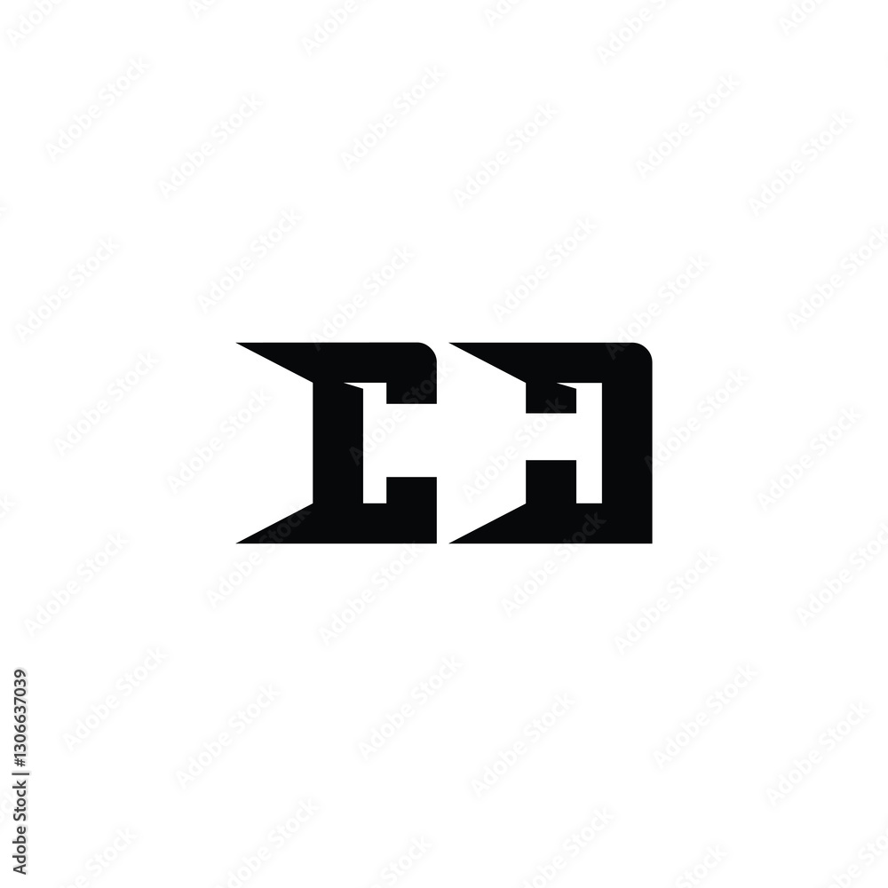 Obraz premium CJ monogram logo design letter text name symbol monochrome logotype alphabet character simple logo