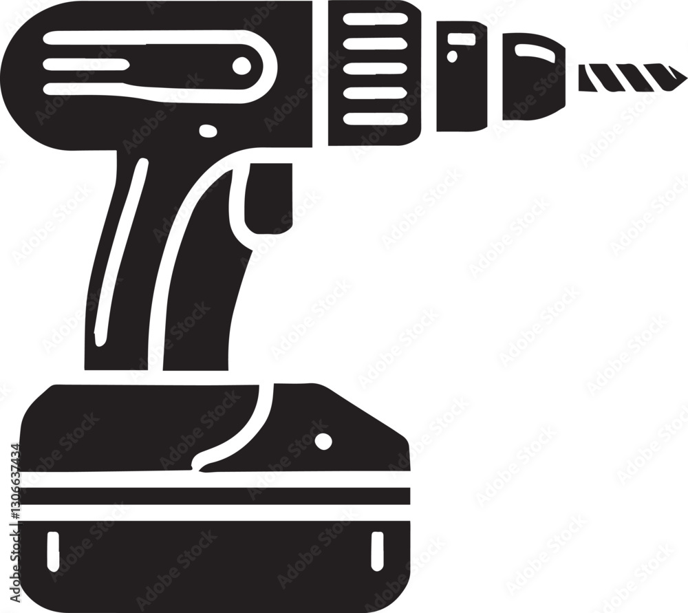 Drill Machine silhouette vector, Drill Machine vector illustration, Drill Machine logo vector, Drill Machine silhouette vector isolated on white background Drill Machine silhouette vector, Drill Machine vector illustration, Drill Machine logo vector, Drill Machine silhouette vector isolated on white background