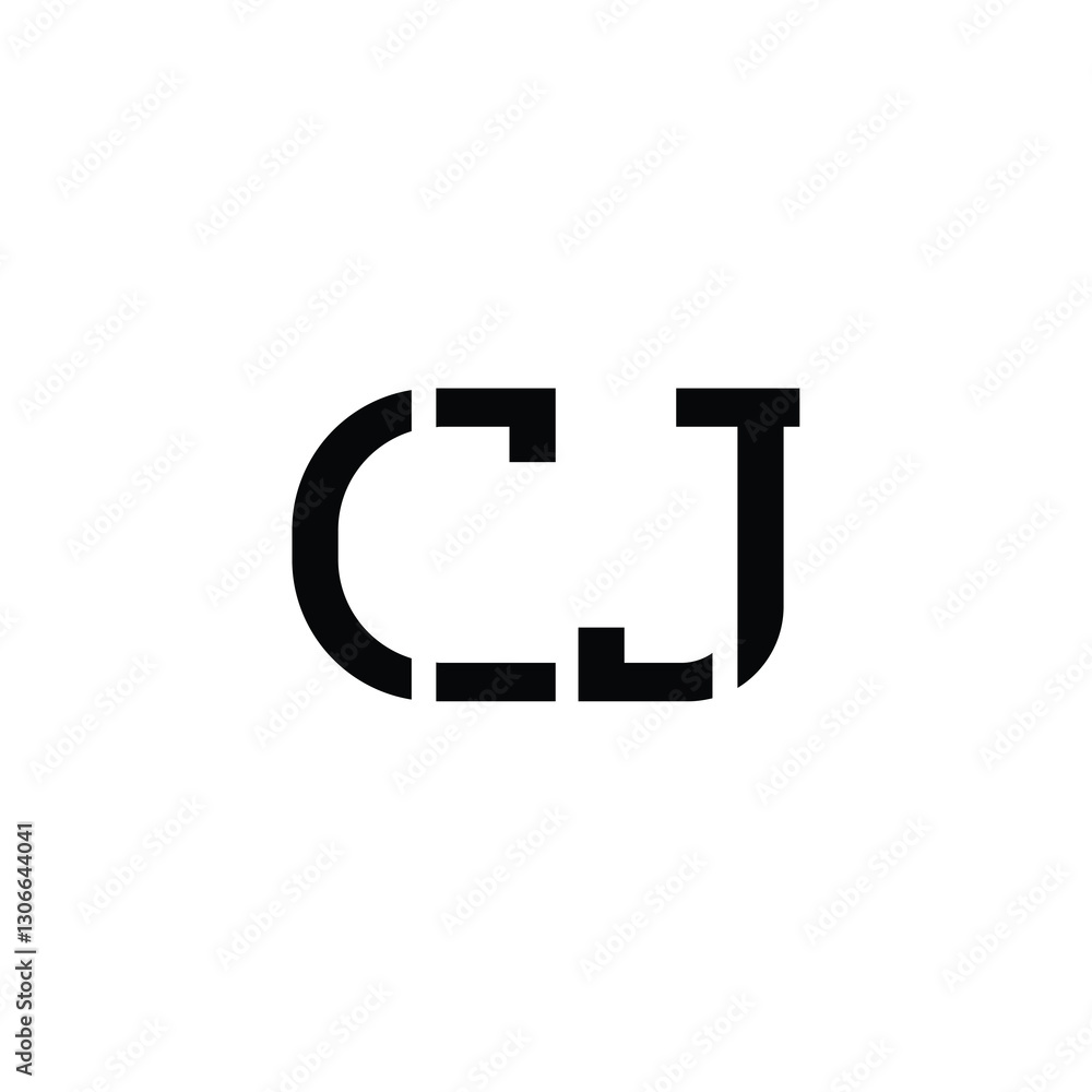 CJ monogram logo design letter text name symbol monochrome logotype alphabet character simple logo CJ monogram logo design letter text name symbol monochrome logotype alphabet character simple logo